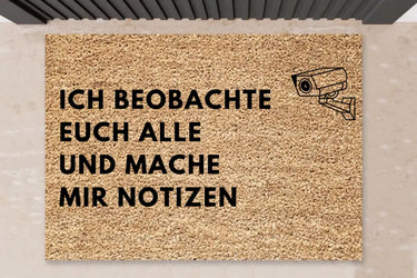 Fußmatte mit Spruch -